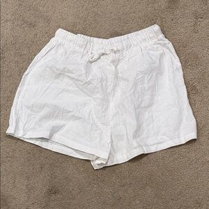 Women's White Casual Shorts